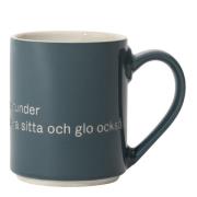 Design House Stockholm - Astrid Lindgren Mugg Blå Och så ska man ju ha...