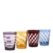 Pols Potten - Tubular Tumblers 10 cm 4-pack Multi