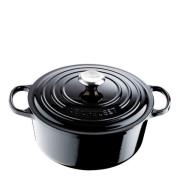 Le Creuset - Signature Gjutjärnsgryta rund 28 cm 6,7 L black blank