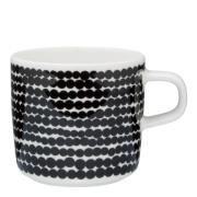 Marimekko - Räsymatto Kaffemugg Svart liten prick 20 cl