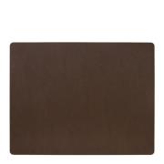 LIND DNA - Leather Serene Square Bordstablett L 35x44 cm Hazel