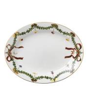 Royal Copenhagen - Star Fluted Christmas Serveringsfat Ovalt 37 cm