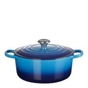 Le Creuset - Signature Rund Gjutjärnsgryta 5,3 L Azure