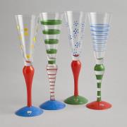 Orrefors - Clown Champagneglas 4 st