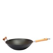 Dexam - School of Wok Wokpanna 36 cm med bambuhandtag Svart