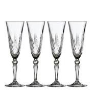 Lyngby Glas - Melodia Champagneglas 16 cl 4-pack Klar