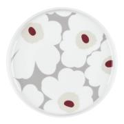 Marimekko - Oiva Unikko Assiett 20 cm Grå