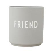 Design Letters - Favourite Mugg Friend 25 cl Grå