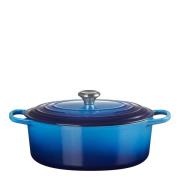 Le Creuset - Signature gjutjärnsgryta oval 31 cm 6,3 L azure