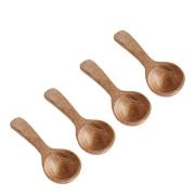 Muubs - Teak sked 6 cm 4-pack natur