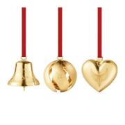 Georg Jensen - Jul 2024 juldekoration 3-pack guld