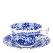 Spode - Blue Italian Tekopp med Fat 20 cl