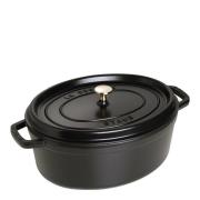 Staub - Gryta 6,7 L oval Svart