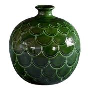 Bergs Potter - Misty Vas Rund höjd 19 cm Grön emerald