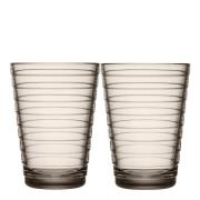 iittala - Aino Aalto Glas 33 cl 2-pack Linne