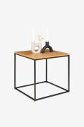 House Nordic - Sidobord Vita. Bordsskiva av ek med svart ram - Brun - ...