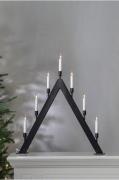 Star Trading - Ljusstake Vind höjd 63 cm - Svart - Adventsljusstakar -...