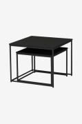 Nordic Furniture Group - Sidobord Duett, Set om 2 - Svart - Småbord - ...