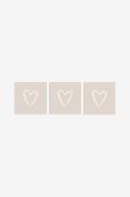 Paperproducts Design - Servetter Pure Heart 33x33 cm Taupe 3 st 20-pac...