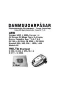 Champion Nordic - Dammsugarpåsar AEG 5st 1st filter (1006CH) - Disk- &...