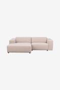 Rowico Home - Soffa Willard, 3-sits med Schäslong Vänster - Beige - 3-...