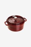 Staub - Gryta La Cocotte rund 24 cm, 3,8 l - Röd - Grytor & kastruller...