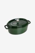 Staub - Gryta La Cocotte oval 29 cm, 4,2 l - Grön - Grytor & kastrulle...