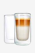 Blomus - Latte Macchiatoglas Nero 32 ml 2-pack - Transparent - Koppar ...