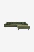 House Nordic - Loungesoffa Lido, högermodell - Grön - 4-sits soffor - ...
