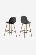 NORDFORM - Barstol 2-pack Emelie - Grå - Barstolar & pallar - Från Hom...