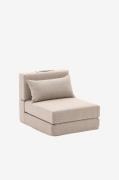 Kave Home - Fåtölj/säng 70 x 89 (200) cm - Beige - Fåtöljer - Från Hom...