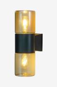 Aneta Lighting - Vägglampa Lysekil utomhus - Svart - Fasadbelysning - ...