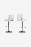 NORDFORM - Sylvia barstol 2-pack - Silver - Barstolar & pallar - Från ...