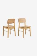 NORDFORM - Barlow matstol 2-pack - Natur - Stolar - Från Homeroom