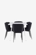 Venture Home - Silar matbord med Modesto matstol - Svart - Matgrupper ...