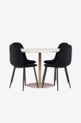 Venture Home - Lycke matbord med Polar matstol - Svart - Matgrupper - ...
