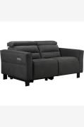Loft24 - Soffa 2-sits 1 elektrisk recliner Carpari - Grå - 2-sits soff...