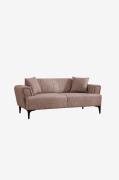 Hanah Home - Soffa med 2 sittplatser Hamlet - Brun - 2-sits soffor - F...