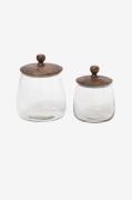 Zelected by Houze - 2/set Burk Zulu Brun - Transparent - Förvaringsbur...
