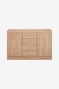 Loft24 - Sideboard Heide 2 dörrar/4 lådor - Brun - Skänkar & sideboard...