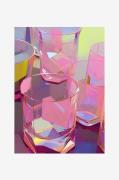 Pelcasa - Affisch Rosa glasses - Rosa - Posters - Från Homeroom