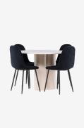 Venture Home - Olivia matbord med Polar matstol - Svart - Matgrupper -...