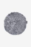 Skinnwille - Sittplätt fårskinn rund Curly - Grå - Sittkuddar & stolsd...
