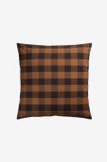 Midnatt - Kuddfodral Gingham - Brun - Prydnadskuddar & kuddfodral - Fr...