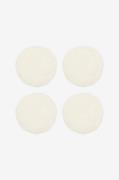 Skinnwille - Fårskinnsdyna rund Curly 4-pack - Vit - Sittdynor - Från ...