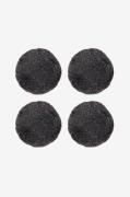 Skinnwille - Fårskinnsdyna rund Curly 4-pack - Grå - Sittdynor - Från ...