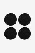 Skinnwille - Fårskinnsdyna rund Curly 4-pack - Svart - Sittdynor - Frå...