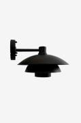 Dyberg Larsen - Vägglampa Morph D30 utomhus - Svart - Fasadbelysning -...