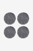 Skinnwille - Fårskinn Cushion Round Curly 4-pack - Grå - Sittkuddar & ...