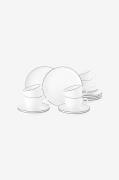 Seltmann Weiden - Kaffeset Seltmann Lido Black Line 18 delar - Vit - K...